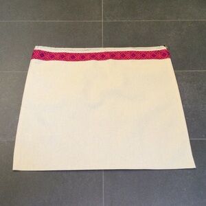 NWOT Small Tory Burch canvas handbag dust cover with gold tone charm